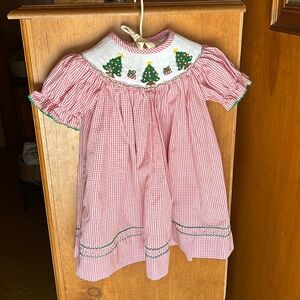 Stellybelly smocked holiday dress